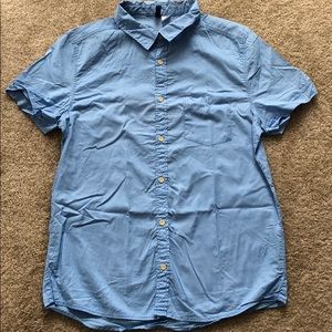 (Deleting 12/10!) H&M Blue Short Sleeve Button-Up
